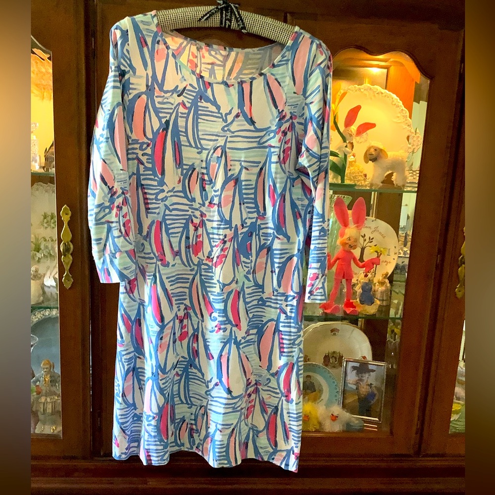 Lilly Pulitzer Red Right Return ⛵️Sailboat Dress~Medium